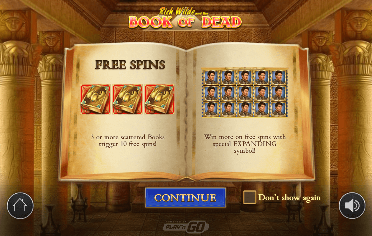Book of dead no deposit free spins